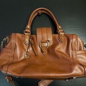Simply Noelle Elegant Brown Leather‎ Handbag